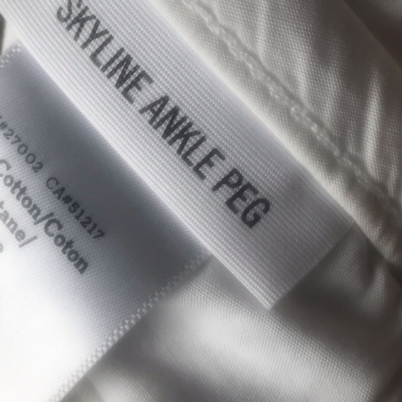 PAIGE SKYLINE ANKLE PEG JEANS NEW sz 25 WHITE - Picture 4 of 8